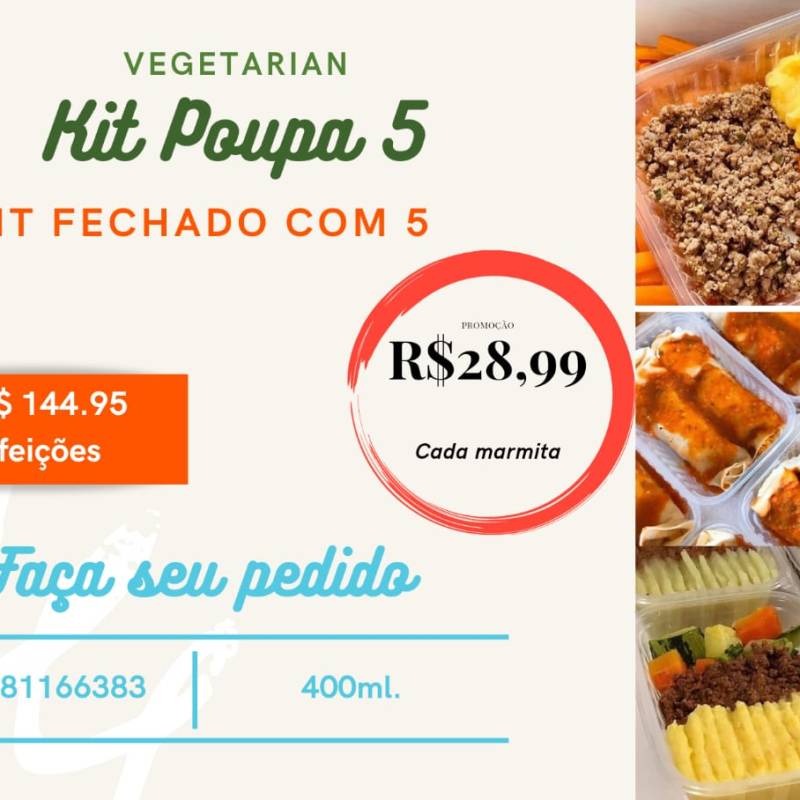 CONGELADOS VEGANOS KIT COM.&nbsp;5